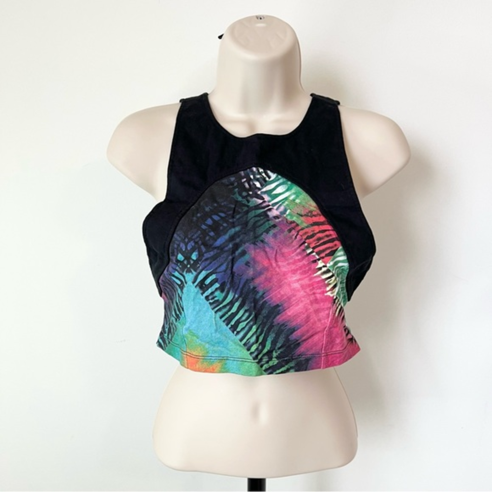 Motel Rocks Tie Dye‎ Crop Top Open Back
